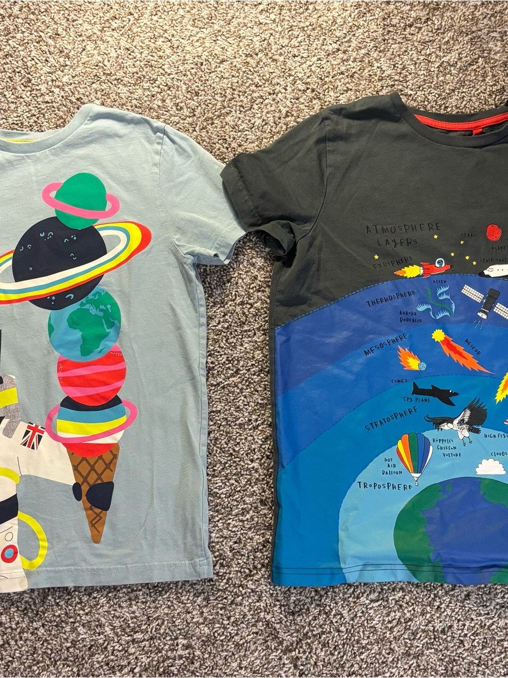 Boden size 11/12 space themed tshirts